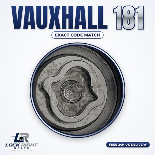 VAUXHALL locking wheel key 181 - Lock Right Bolts