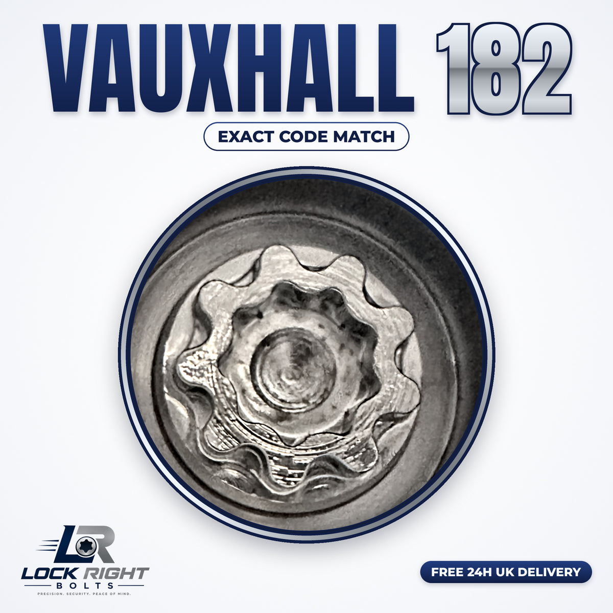 VAUXHALL locking wheel key 182 - Lock Right Bolts