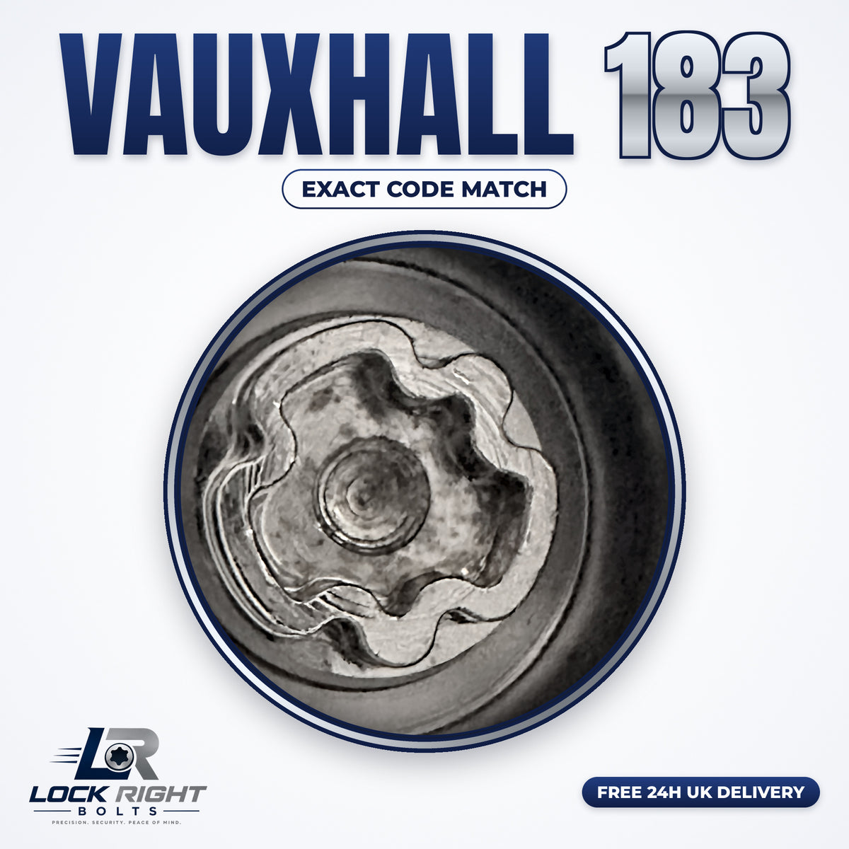 VAUXHALL locking wheel key 183 - Lock Right Bolts
