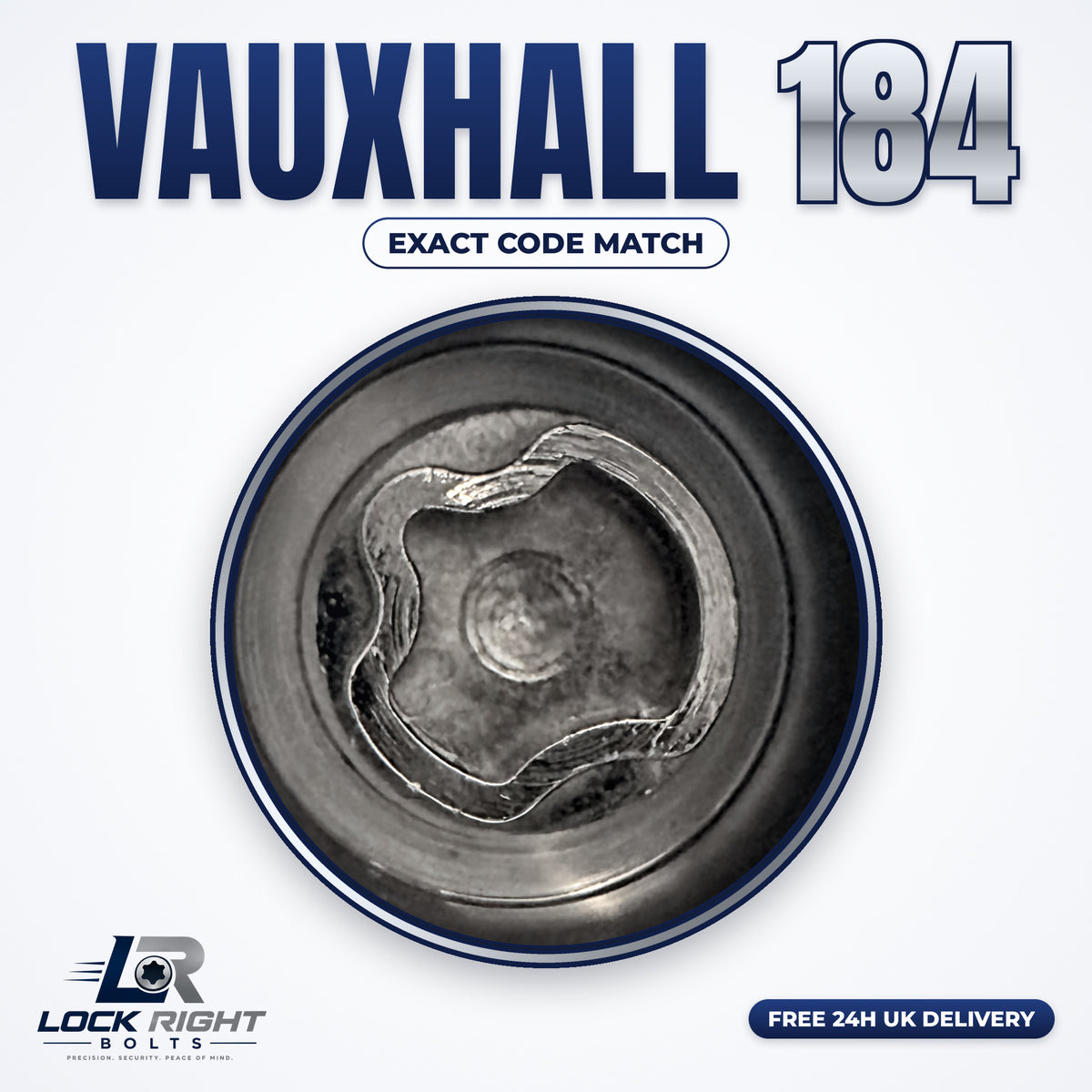VAUXHALL locking wheel key 184 - Lock Right Bolts