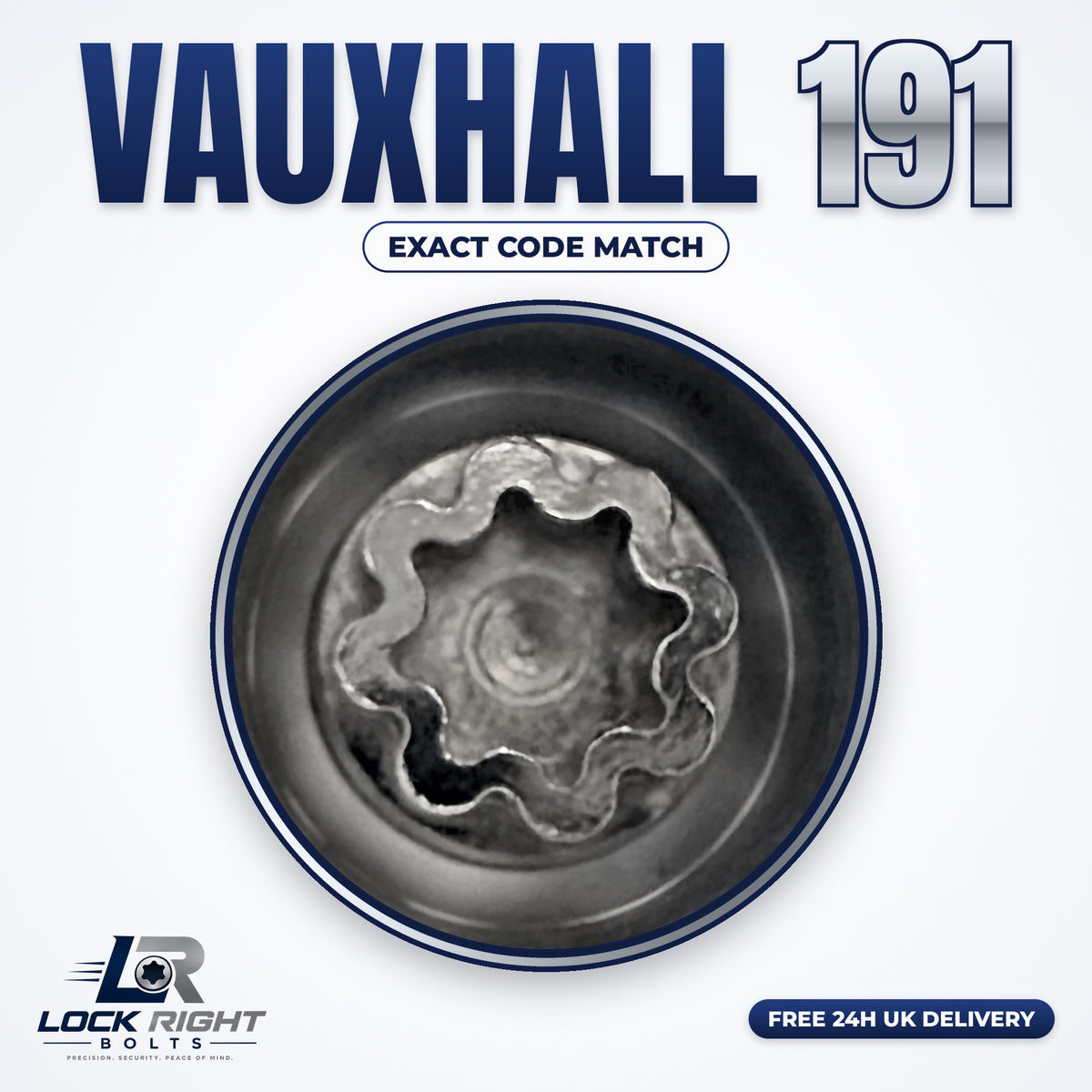 VAUXHALL locking wheel key 191 - Lock Right Bolts