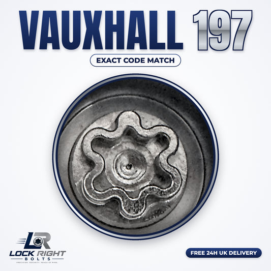VAUXHALL locking wheel key 197 - Lock Right Bolts
