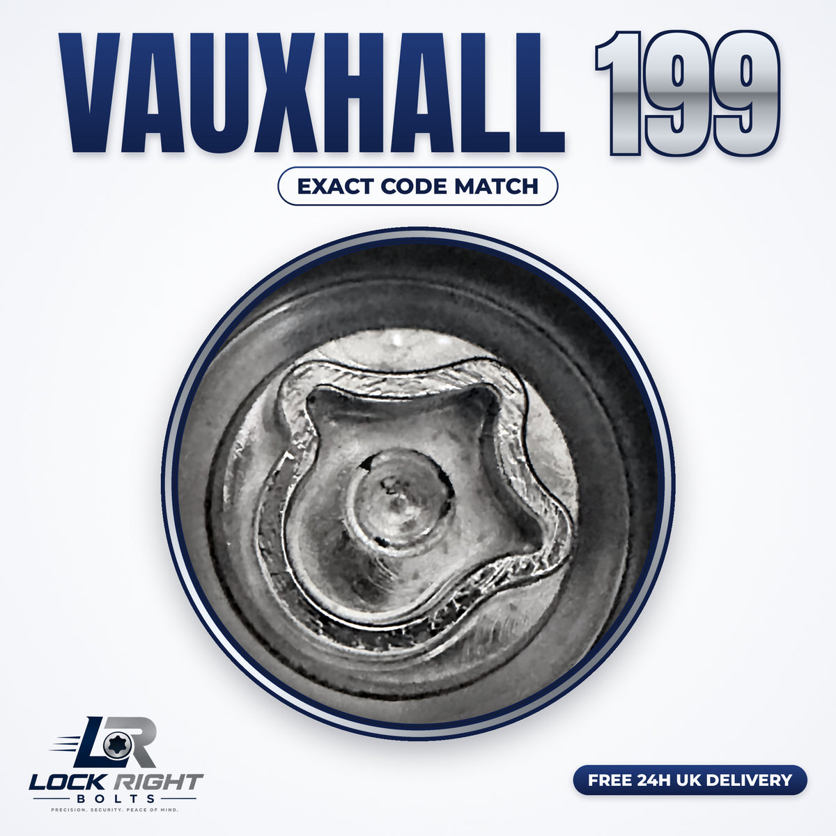 VAUXHALL locking wheel key 199 - Lock Right Bolts