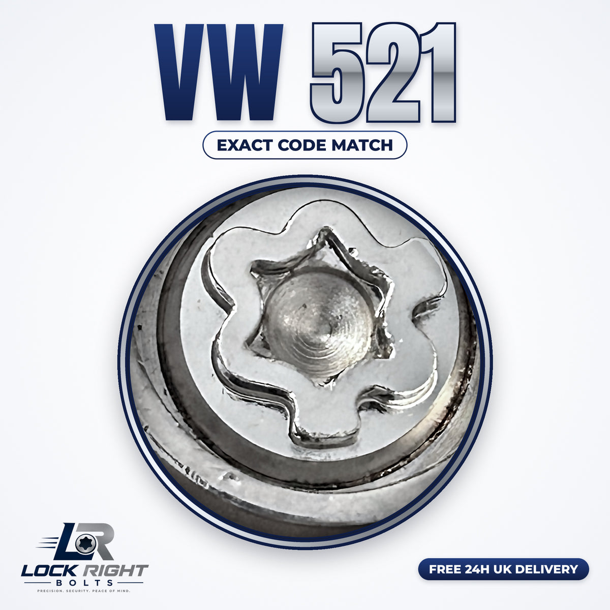 VOLKSWAGEN locking wheel key 521 - Lock Right Bolts