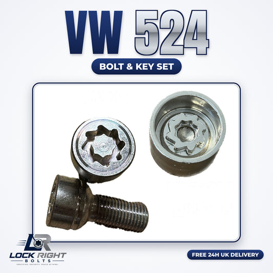 VOLKSWAGEN locking wheel bolt & key 524 - Lock Right Bolts