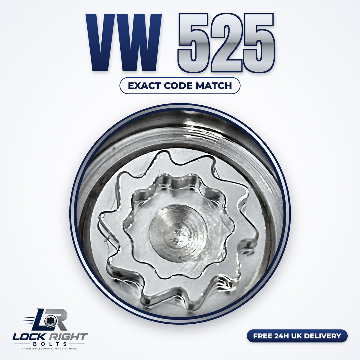 VOLKSWAGEN locking wheel key 525 - Lock Right Bolts