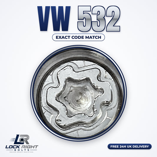 VOLKSWAGEN locking wheel key 532 - Lock Right Bolts