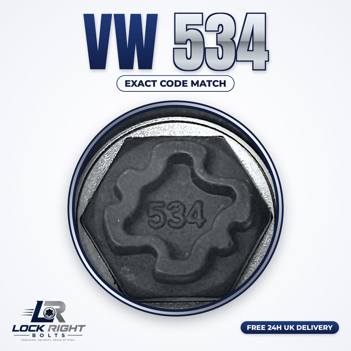 VOLKSWAGEN locking wheel key 534 - Lock Right Bolts