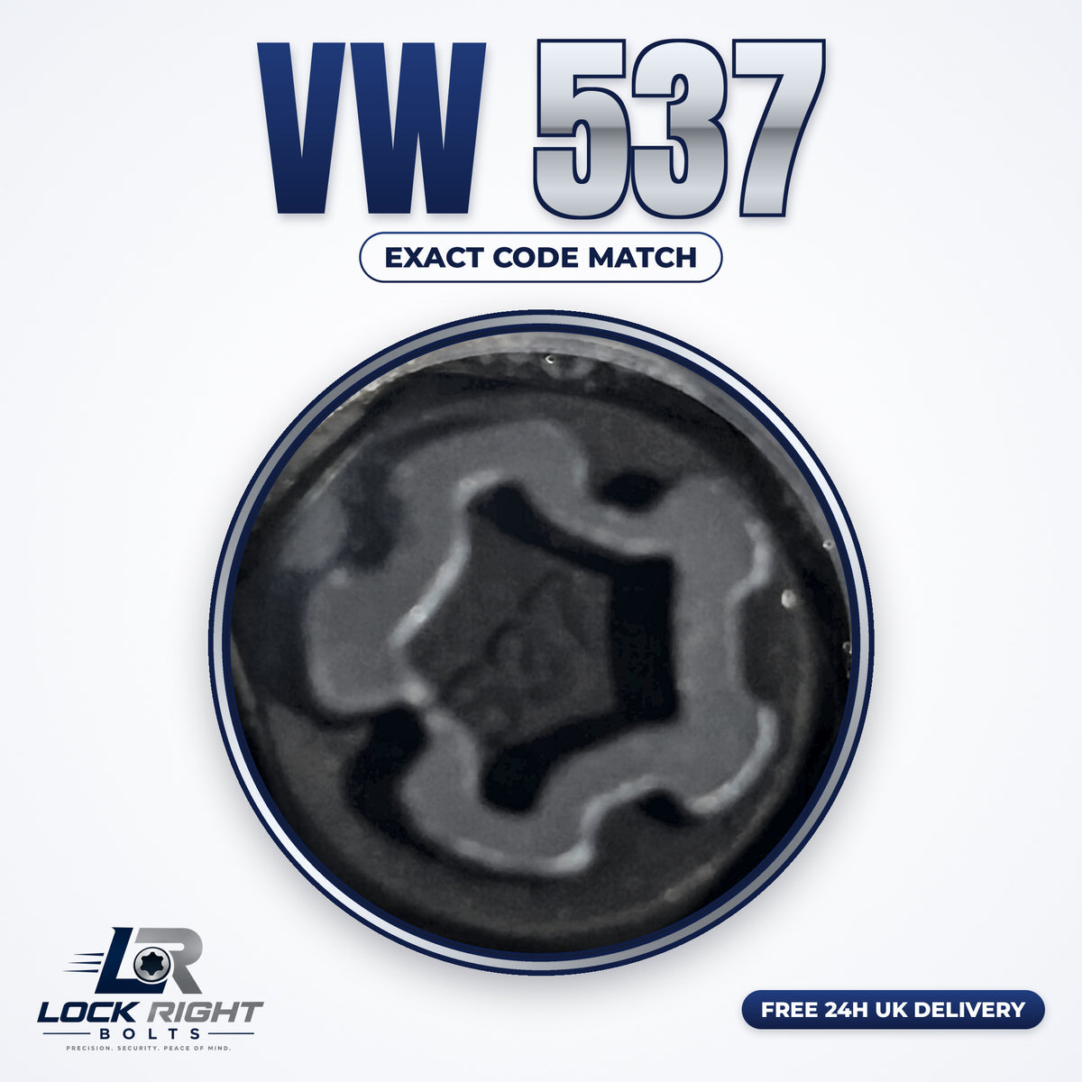 VOLKSWAGEN locking wheel key 537 - Lock Right Bolts