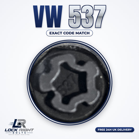 VOLKSWAGEN locking wheel key 537 - Lock Right Bolts