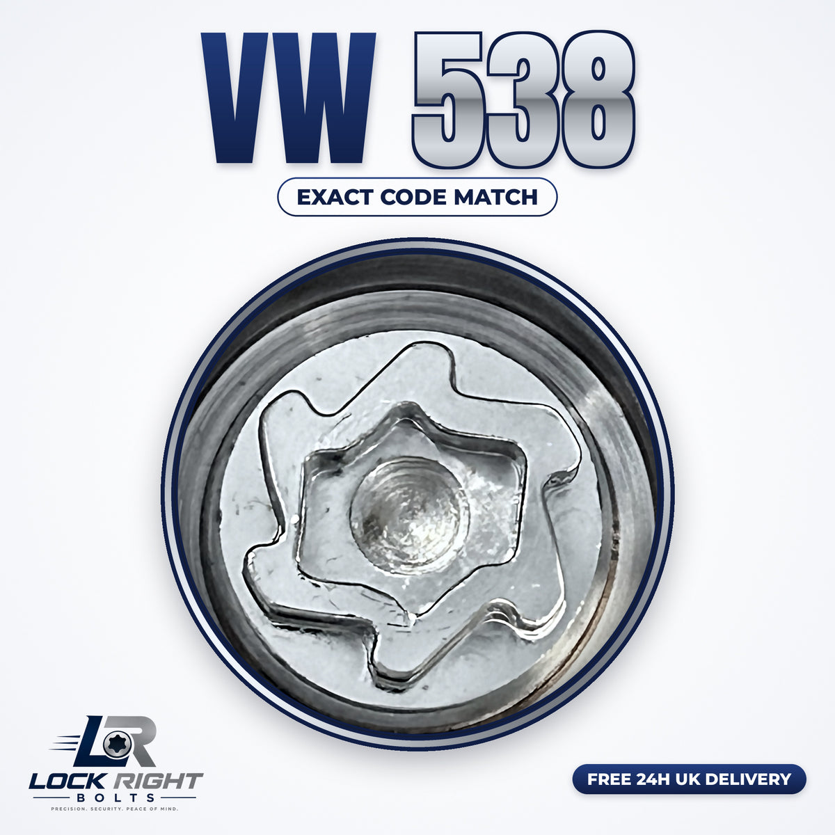 VOLKSWAGEN locking wheel key 538 - Lock Right Bolts